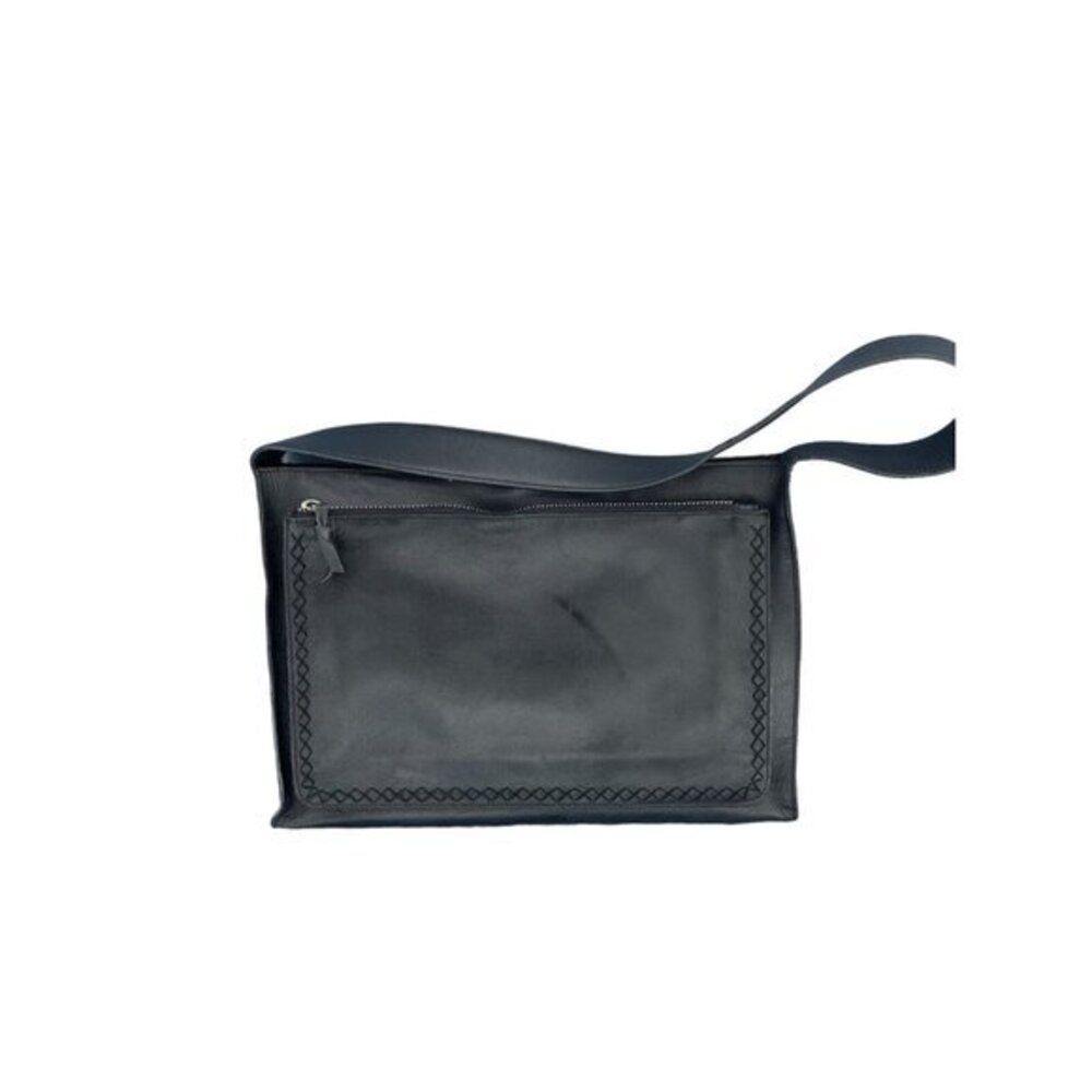 BCBG Max Azria Black Leather Shoulder Bag